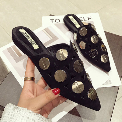 Sandalias Planas Elegantes con Punta Afilada para Mujer - Image 7