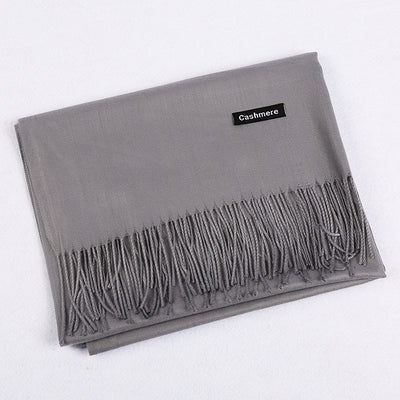 Bufanda de Cashmira Artificial Liso para Mujer 220g - Chal Cálido y Elegante - Image 30