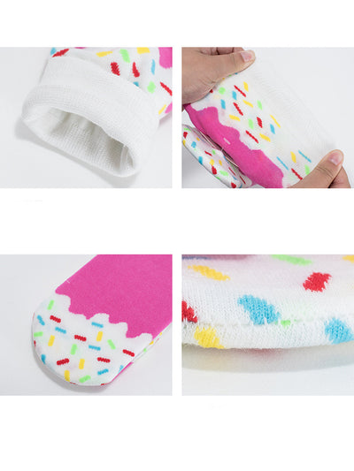 Calcetines para Parejas Frutas Tropicales - Sandía, Piña y Chocolate - Image 15