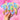Pastel Rainbow Confetti Spring Troll Earrings - Tekeno