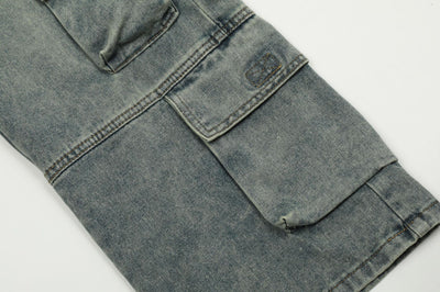 Jeans Casuales Hombre con Múltiples Bolsillos - Estilo Street Lavado Pesado - Image 17