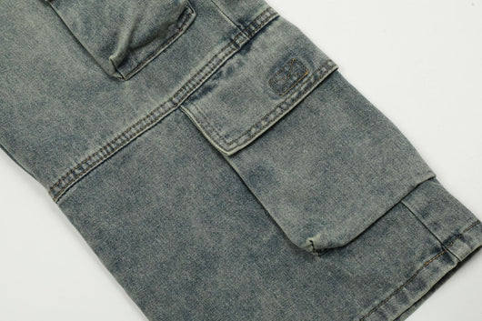 Jeans Casuales Hombre con Múltiples Bolsillos - Estilo Street Lavado Pesado - Image 17