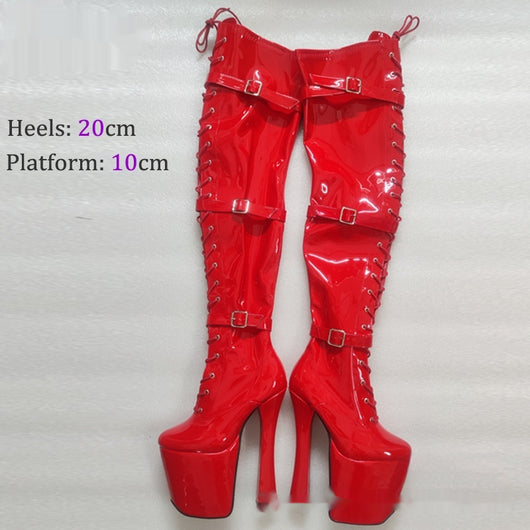 Botas Over-the-Knee con Plataforma Ultra Elevada 20CM - Image 2