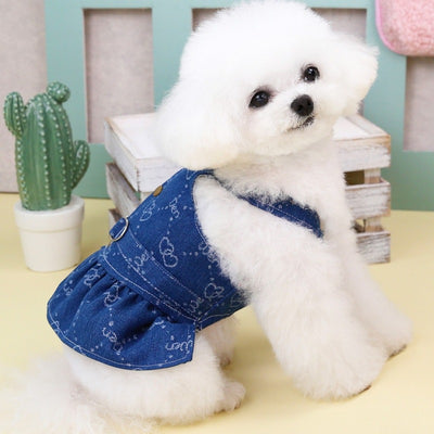 Vestido Denim Princesa para Perros Pequeños - Colección Primavera Otoño - Image 11