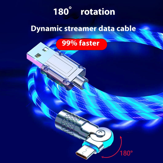 Cable de Carga Rápida con Luz Ambiental Colorida para Auto - Image 3