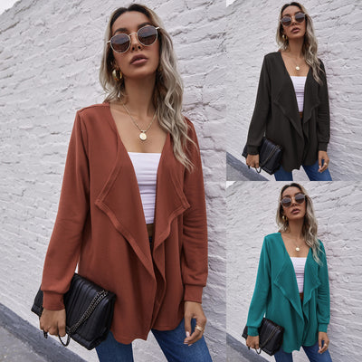 Cardigan Largo de Manga Larga para Mujer - Elegancia Versátil - Image 8