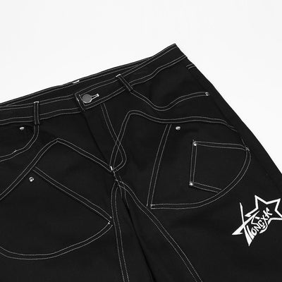 Pantalones Rectos con Aberturas Laterales - Estilo Urbano Casual - Image 5