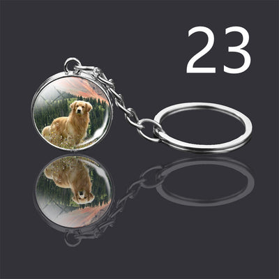 Llavero Colgante de Cristal Doble Cara Luminoso para Mascotas - Image 12