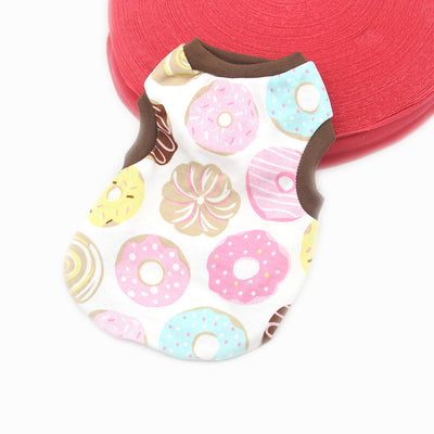 Chaleco Fino de Algodón Estampado para Mascotas - Colores Pastel Primavera Verano - Image 9