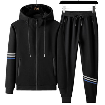 Conjunto Deportivo de Sudadera con Capucha y Pantalón en Algodón Puro para Hombre - Image 4