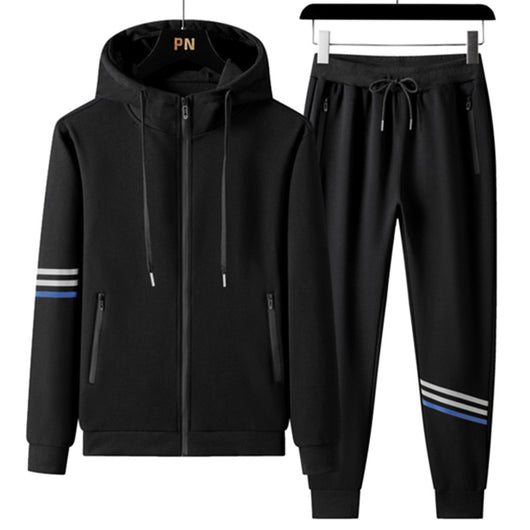 Conjunto Deportivo de Sudadera con Capucha y Pantalón en Algodón Puro para Hombre - Image 4