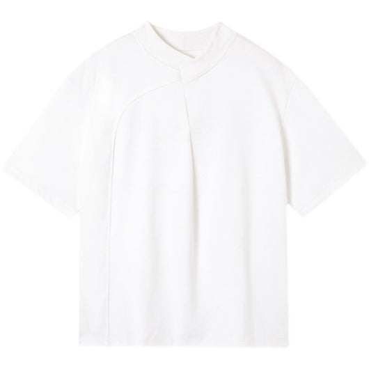 Playera Cuello Cruzado Manga Corta para Hombre - Ajuste Entallado - Image 5