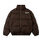 Men's Padded High-Neck Jacket with Side Stripes