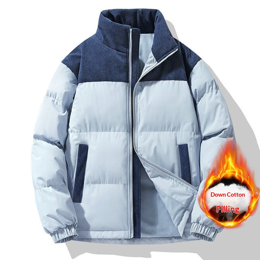 Abrigo Acolchado Unisex de Cuello Alto para Invierno - Image 4