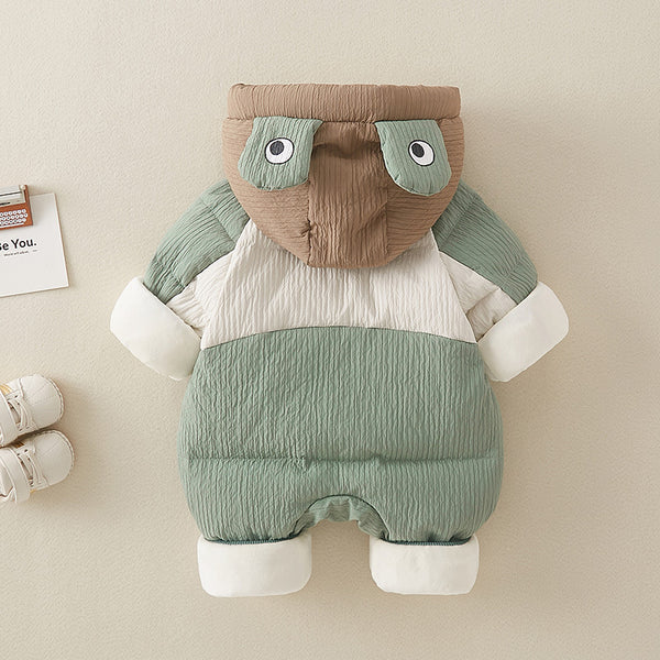 Mono Acolchado para Bebé Niño Invierno con Forro Polar