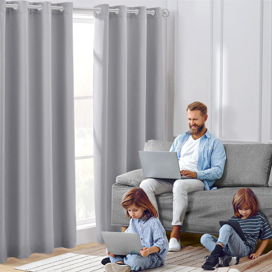 Cortinas Modernas Térmicas Bloqueadoras de Luz - Tela Gruesa Opaca Aislante - Image 4