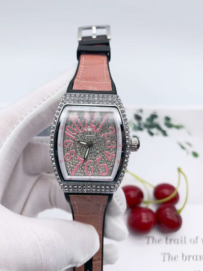Reloj de Cuarzo Elegante con Correa de Diamantes Completa - Image 3