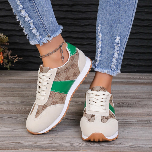 Zapatos Casuales Oversize para Mujer con Encaje Floral y Cordones - Image 2
