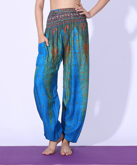 Pantalones de Yoga Pavo Real - Cintura Alta - Image 18