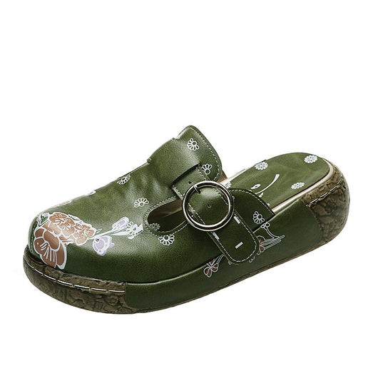 Sandalias Playeras con Plataforma y Estampado - Zuecos Cómodos para Mujer - Image 5