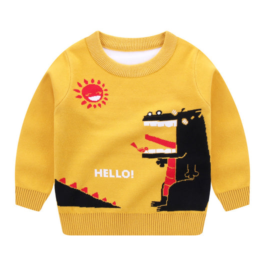 Suéter Trendy de Algodón Doble Capa para Niño - Calidez y Estilo - Image 6