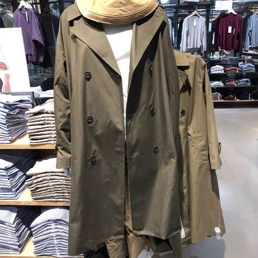 Abrigo Impermeable Doble Botonadura Ancho para Hombre - Image 7