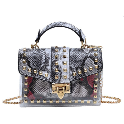 Bolso Bandolera Estilo Graffiti con Tachuelas - Versátil y Moderno - Image 15