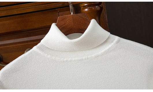 Suéter Cuello Alto para Hombre Otoño Invierno - Abrigo Interior Versátil - Image 54