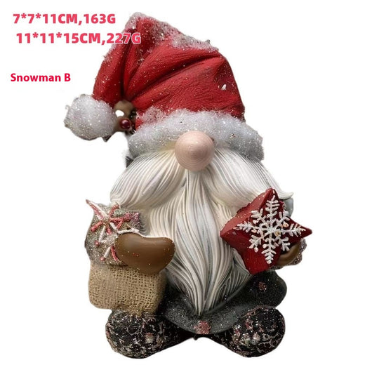 Muñeco de Nieve Navideño de Pelo Verde - Adorno Festivo para el Hogar - Image 8
