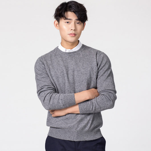 Suéter Holgado de Lana para Hombre - Pullover Casual de Color Sólido - Image 12