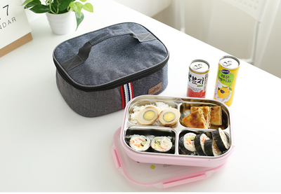 Bolsa Térmica Portátil Redonda para Almuerzo de Oficina - Image 3