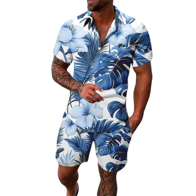 Traje Casual Corto Estampado Digital para Hombre - Image 8