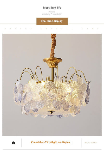 Lámparas de Cristal Coloreado Estilo Romántico Francés - Image 21