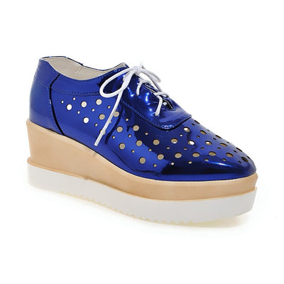 Zapatos Plataforma con Ojetes de Cordones - Image 8