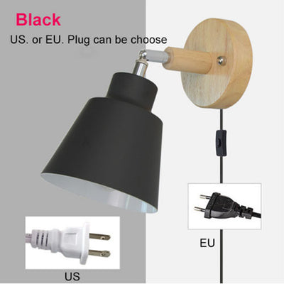 Lámpara de Mesita Minimalista en Madera para Dormitorio - Image 7
