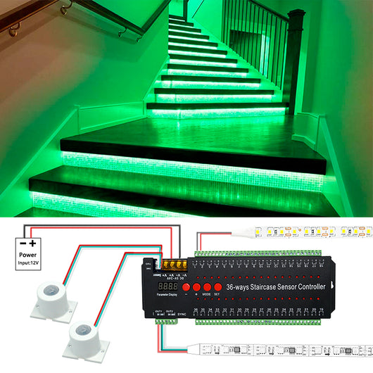 Controlador de Escaleras con Sensor de Movimiento y Barra LED - Image 8