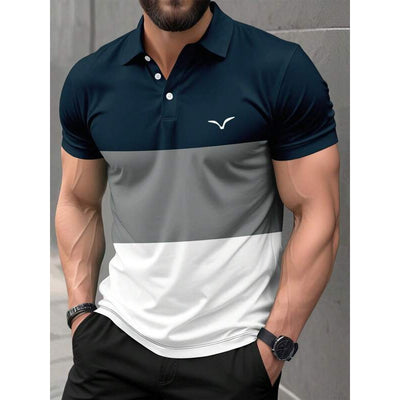 Polo Manga Corta con Tecnología 3D Impresa para Hombre - Image 11
