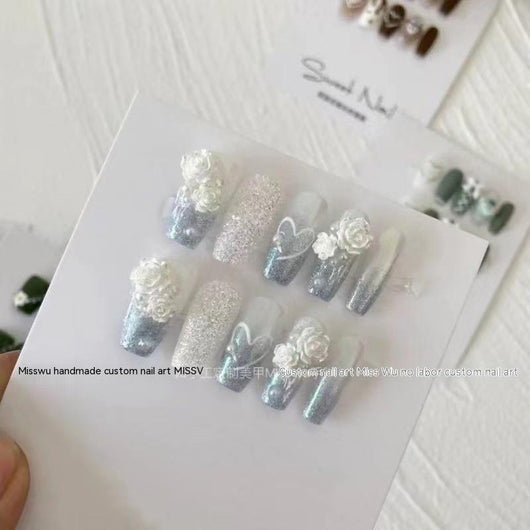 Pegatinas de Uñas Removibles Serie Camellia - Diseño Blindado - Image 8