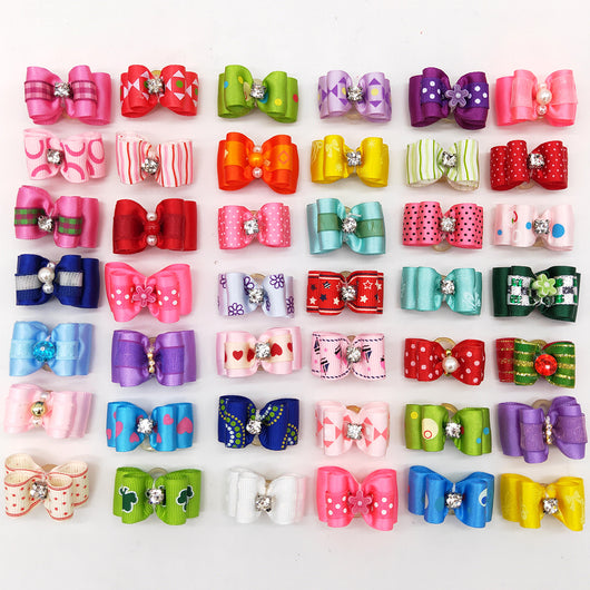 Accesorios para el Cabello de Mascotas con Moño Floral - Image 13