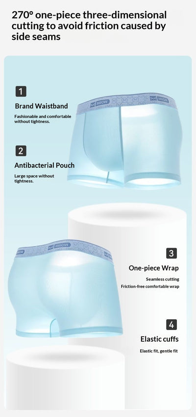 Bóxer Briefs Seamless Ice Silk para Hombre - Image 12
