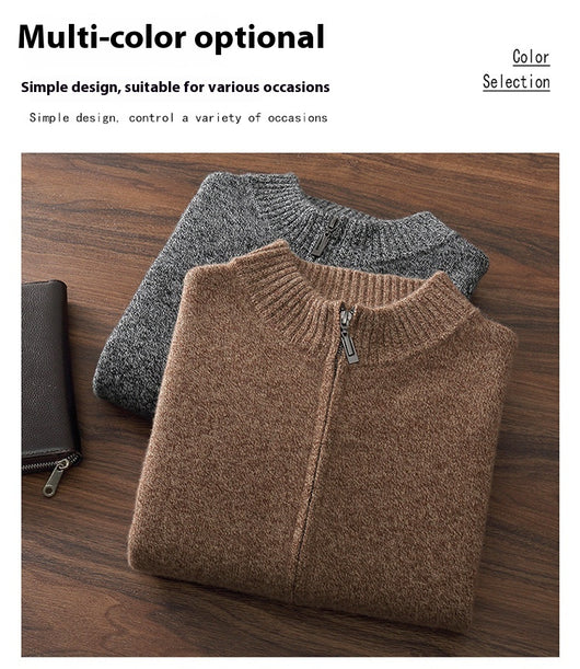 Abrigo de Cuello Alto en Cashmere para Hombre - Otoño e Invierno - Image 16