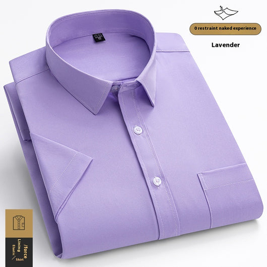 Camisa Manga Corta Elástica Ice Silk para Hombre - Image 13