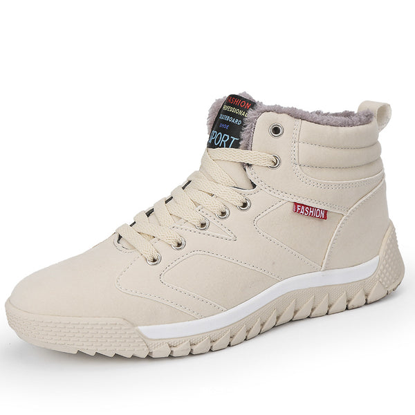 Zapatillas Altas Casuales de Algodón para Hombre Talla Grande - Cálidas y Ligeras