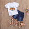 Set de Camisetas de Manga Corta para Niños con Estampado de Girasol Denim