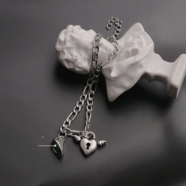 Pulsera de Pareja Diseño Corazón Minimalista