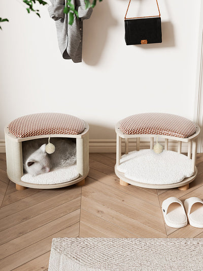 Cama de Madera Maciza para Gatos - Nido Versátil para Todas las Estaciones - Image 14