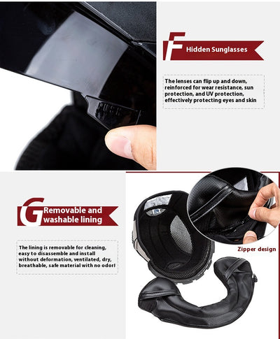 Sistema de Sujeción de Casco Motorcycle American Cruise con Arnés de Seguridad - Image 9