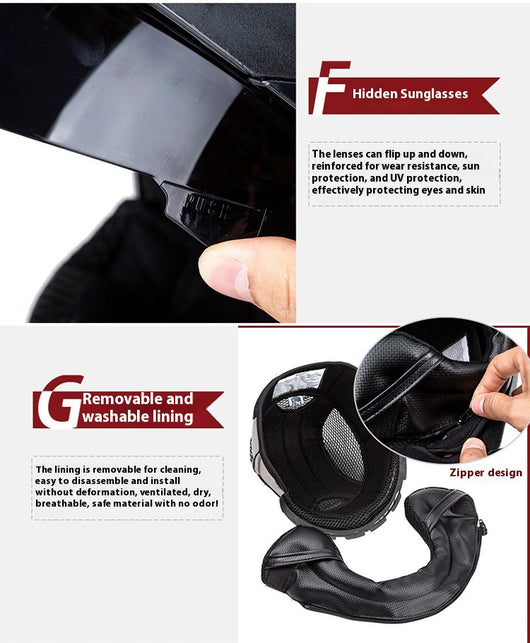 Sistema de Sujeción de Casco Motorcycle American Cruise con Arnés de Seguridad - Image 9
