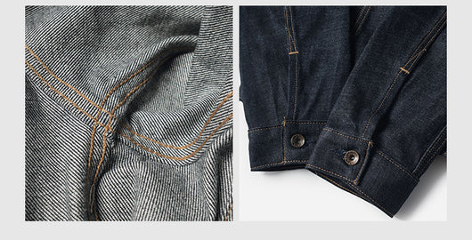 Chaqueta Casual de Mezclilla Raw Wash Multiuso para Hombre - Image 11