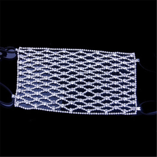 Máscara de Diamantes Brillantes con Diseño de Malla - Image 12